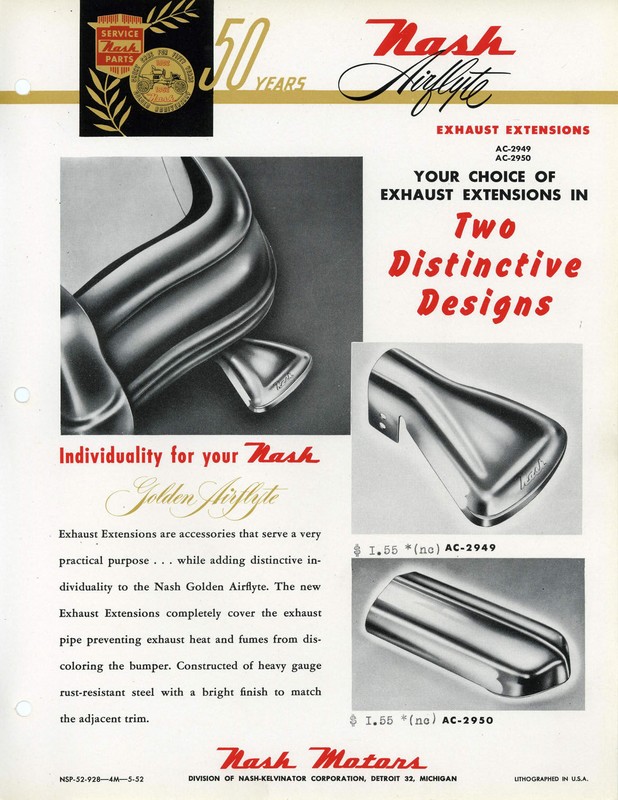 1952 Nash Accessories Booklet Page 32